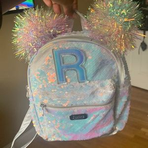 Sequin justice backpack